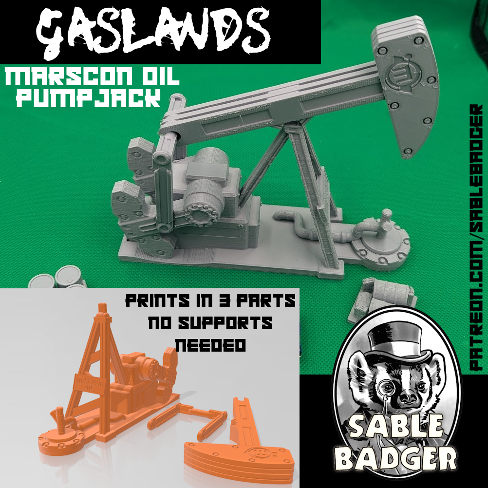 Gaslands - Oil Pumpjack Terrain
